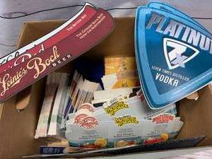 lot 27 image: Box Full of Alcohol Advertising