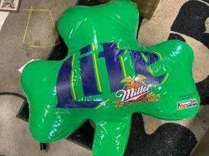 lot 30 image: 1997 Miller Lite Saint Patricks Day Inflatable
