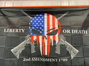 lot 56 image: Punisher Second Amendment 3 X 5 Flag