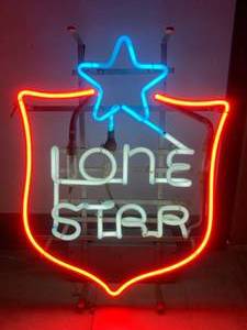 lot 94 image: Vintage Lone Star Beer Neon Sign (no shipping)