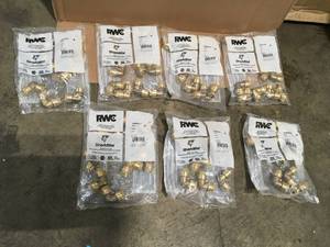 LOt of 7 SharkBite 12 in. Push-to-Connect Brass 90-Degree Elbow Fitting (10-Pack) new