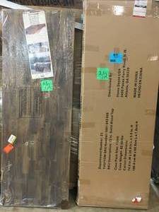 Acacia 6 ft. L x 25 in. D x 1 in. T Butcher Block Countertop in Brown Oil Stain and 72 in. Solid Wood Top for Ready-to-Assemble