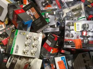 Lot of assorted Door Knobs and hardware various conditions see pictures