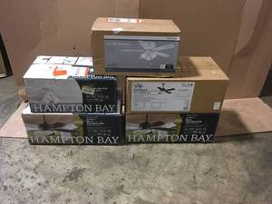 Lot of 5 Ceiling Fans various models open box customer returns see pictures