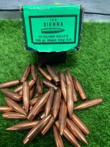 lot 15 image: 38ea Sierra 30 Cal 190gr Bullets