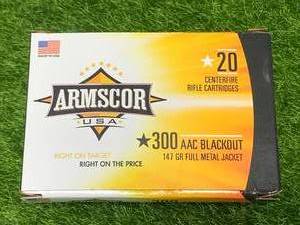 lot 33 image: 20 Rounds .300 Blackout 147gr Ammo Ammunition