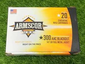 lot 34 image: 20 Rounds .300 Blackout 147gr Ammo Ammunition