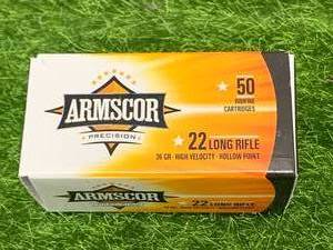 lot 73 image: 50 Rounds .22 Hollow Point Ammo Ammunition