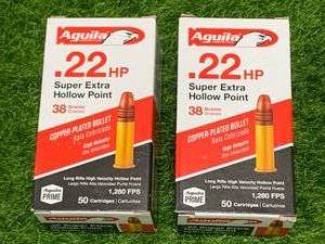 lot 91 image: 100 Rounds .22 Super Hollow Point Ammo Ammunition