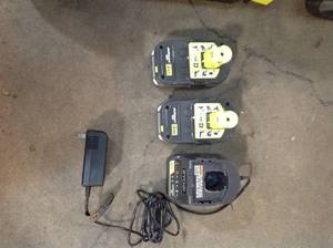 lot 26 image: Ryobi 16 in. One 18-Volt Lithium-Ion Hybrid Walk Behind Push Lawn Mower - Two 4.0 Ah BatteriesCharger Included see pictures