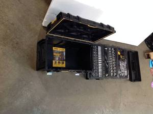 lot 27 image: Dewalt Mechanics Tool Set (226-Piece) with TOUGHSYSTEM 22 in. Medium Tool Box  see pictures