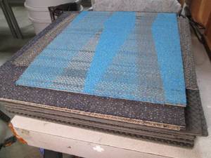 lot 57 image: Stack of Carpet Tile & Foam Floor M...