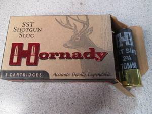 lot 59 image: Hornady Shotgun Slug 12GA SST 300gr...