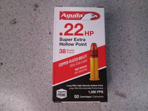 lot 60 image: Aguila 22 Long Rifle Copper-Plated ...