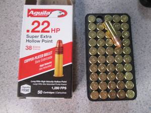 lot 64 image: Aguila 22 Long Rifle Copper-Plated ...