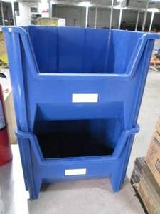 lot 72 image: 2 Blue Large and Deep Parts Organiz...