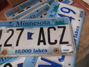 lot 81 image: Lot of Misc Expired MN License Plat...