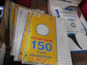 lot 84 image: Ream of Hammermill Legal Size paper...