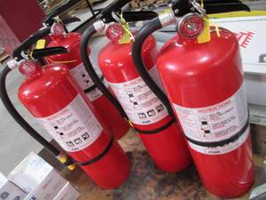 lot 87 image: Lot of 4 Fire Extinguishers...