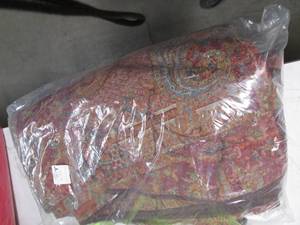 lot 108 image: Multi Color Comforter Blanket. Bed ...