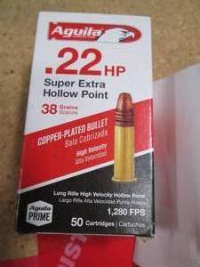 lot 47 image: Aguila 22 Long Rifle Copper-Plated ...