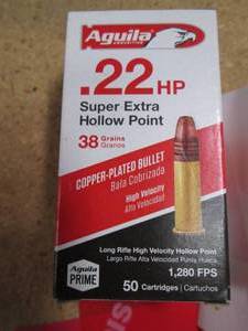 lot 48 image: Aguila 22 Long Rifle Copper-Plated ...