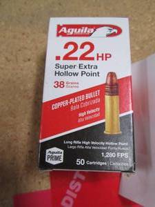 lot 49 image: Aguila 22 Long Rifle Copper-Plated ...