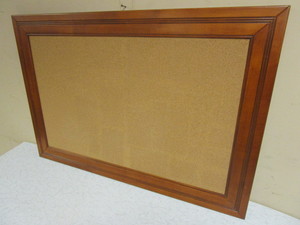 lot 819 image: BALLARD DESIGNS FRAMED CORKBOARD