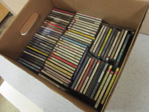 lot 833 image: BOX OF COMPACT DISCS, CLASSICAL, POP, OPERA, COUNTRY, HOLIDAY, MORE