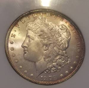1879-S MORGAN SILVER DOLLAR MS64 NGC
