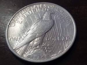 1924 PEACE SILVER DOLLAR UNC