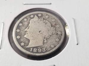 GROUP OF 3 LIBERTY NICKELS 1893 1901 1907