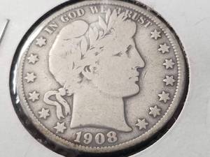 1908-O BARBER HALF DOLLAR