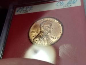 1939 US WHEAT CENT UNC
