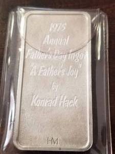 1 TROY OZ. .999 FINE SILVER BAR FATHERS DAY THEME