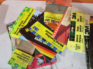 lot 107 image: Sandpaper & Paint Strippers