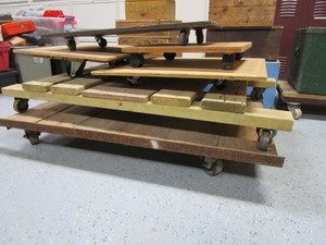 lot 117 image: Wood Boxes & Rolling Platforms