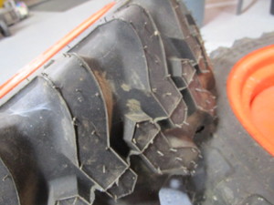 lot 56 image: (2) (New) Compact Skid Steer Wheels & Tires23-8.50  14