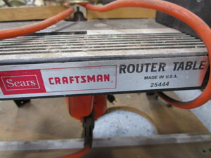 lot 159 image: Router Table & Router