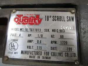 lot 161 image: 18 Scroll Saw