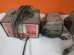 lot 210 image: Battery Chargers, V Belts, Filters