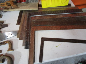 lot 214 image: Saws, Squares, Miter Boxes