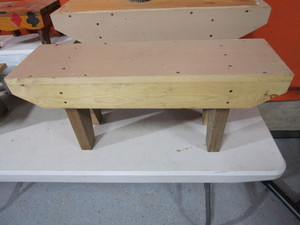 lot 221 image: Wooden Stools