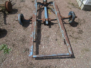 lot 14 image: 3x7 Tilt Bed Trailer Frame (Has Title)