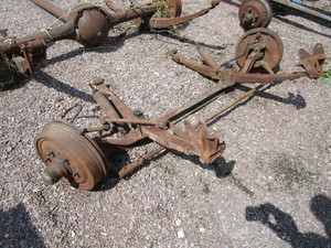 lot 15 image: 50s Chevy Rear End & Front End Assemblies