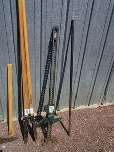 lot 238 image: Hi-Lift Jack & Hand Tools