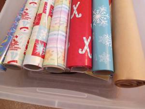 lot 61 image: Vintage Christmas Wrapping Paper