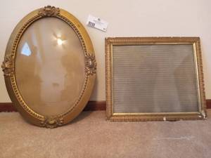 lot 67 image: Antique 1900s Gold Frames