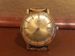 lot 98 image: Vintage Tissot Visodate Mens Wristwatch Gold (Valued $500)