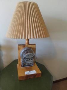 lot 26 image: 28 Handmade Vintage Electric Meter Lamp